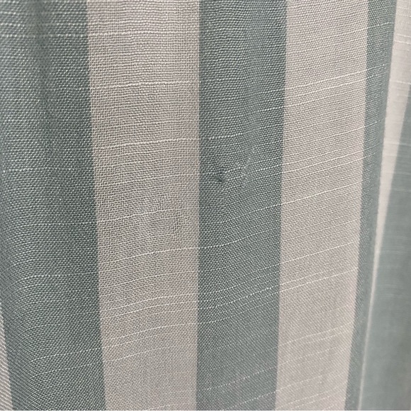 American Eagle Long Sleeve Semi Sheer Striped Button Front Oversized Shirt - Picture 8 of 9